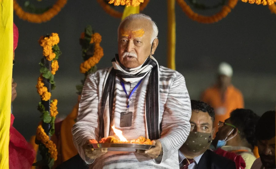 Mohan Bhagwat in US: ‘Behave True to America,’ Tells Indian Diaspora