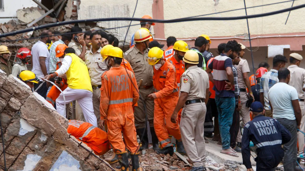 Satya Niketan Hostel Building Collapse