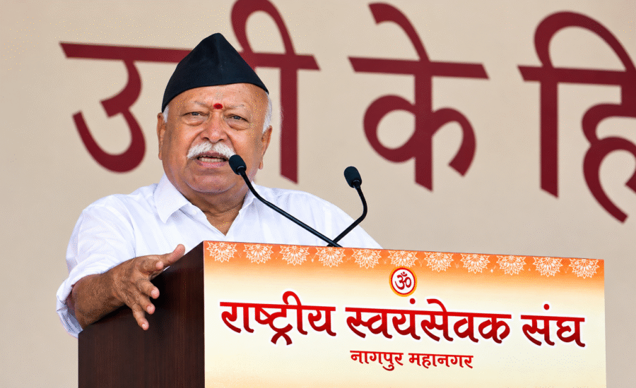 Mohan Bhagwat warns of forces trying to destabilise India, saying regime change cannot solve problems and urging unity, social harmony and constructive protests.
